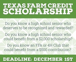 Texas Farm Credit Scholarship