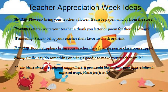 Teacher appreciation week 
