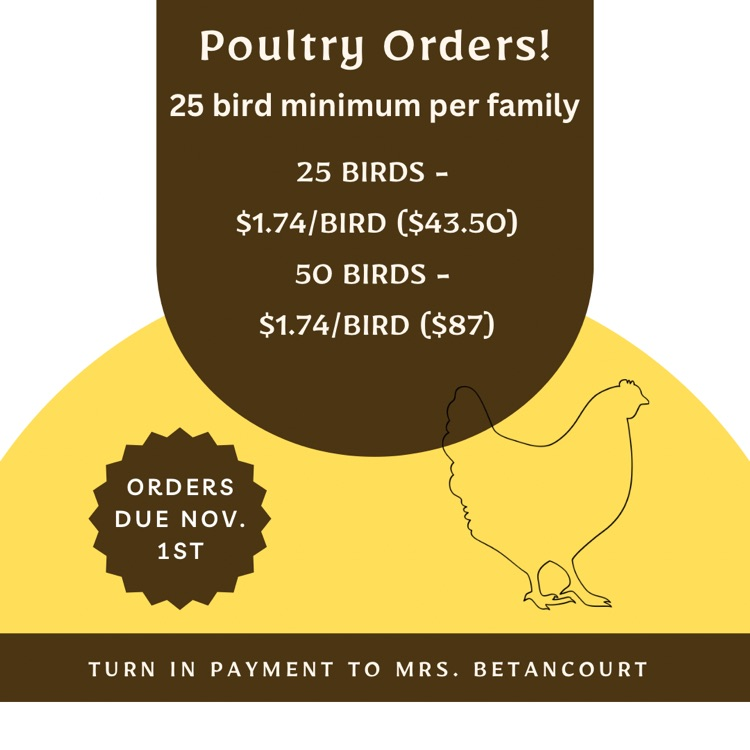 poultry orders
